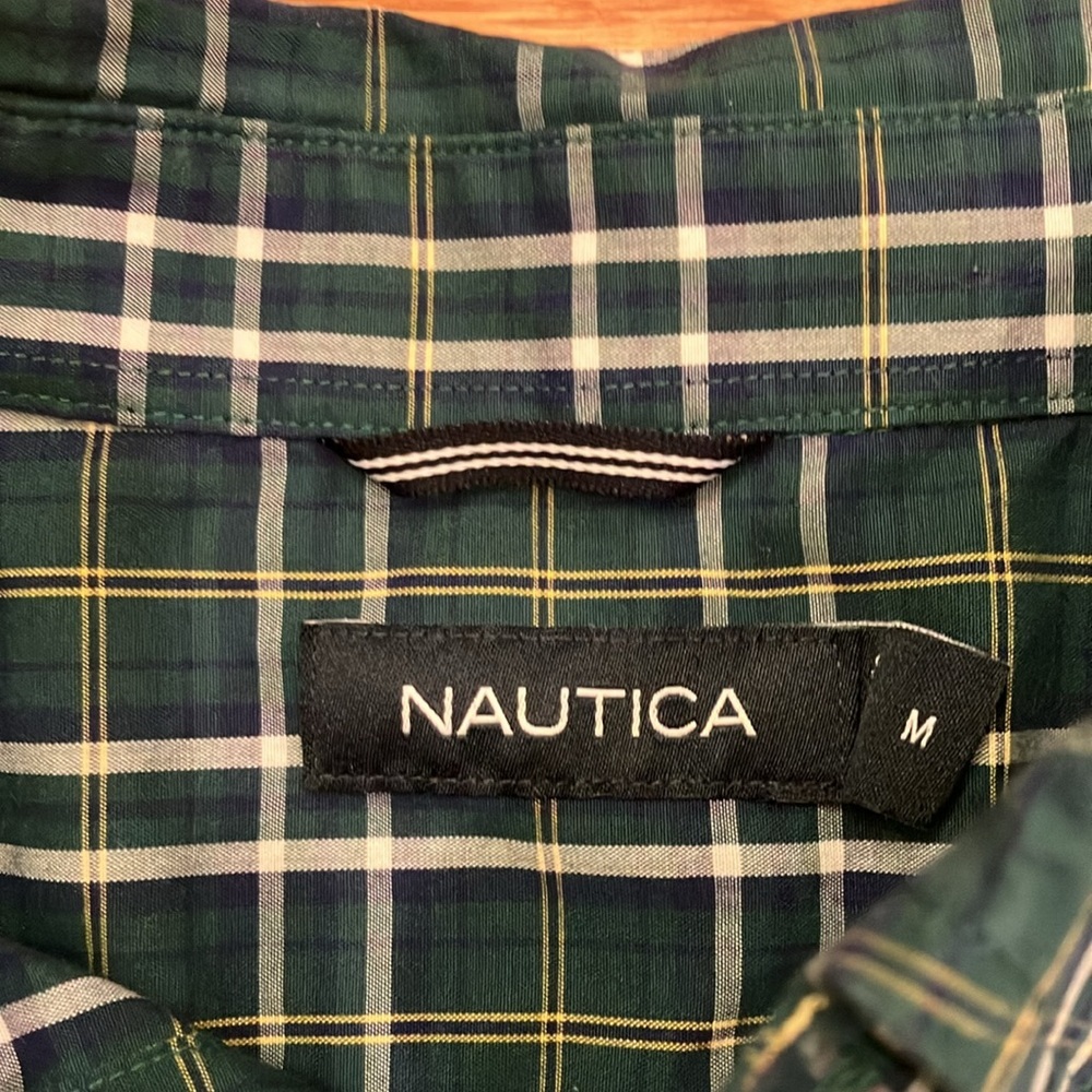 Nautica medium plaid shirt - Picture 2 of 5